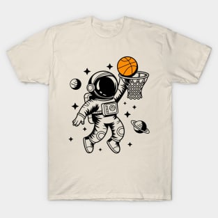 Astronaut in Dunk Position Space Dunk T-Shirt
